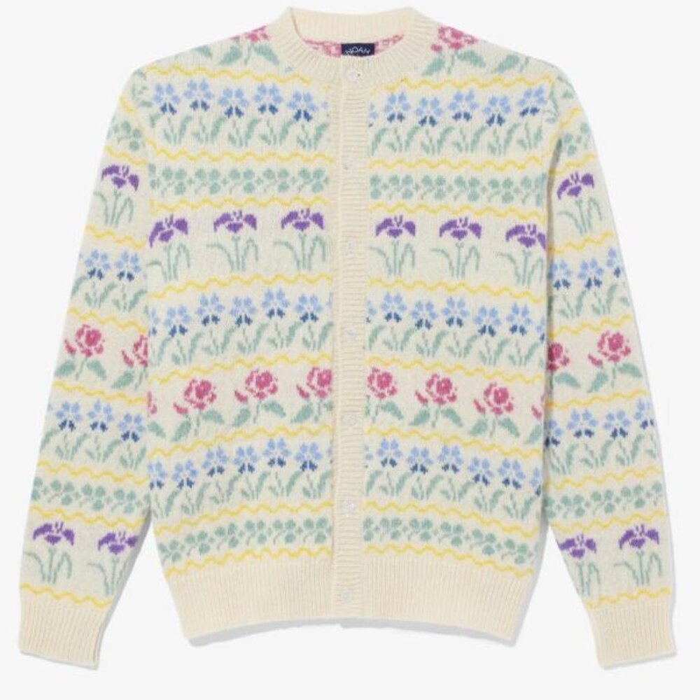 NOAH NYC Shetland Floral Cardigan M